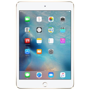 Apple iPad mini 4 平板电脑 7.9英寸（16G WLAN版/A8芯片/Retina显示屏/Touch ID技术 MK6L2CH）金色