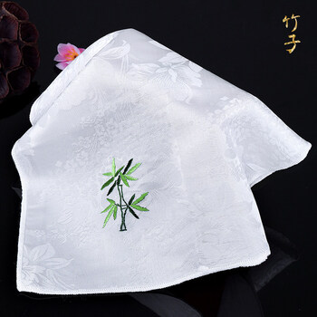 骁熊 新款蜀绣刺绣手绢手帕外国人礼物礼品纪念送朋友老师毕业季父亲