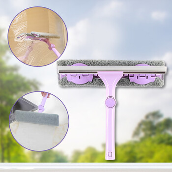 妙洁 擦玻璃神器 魔镜亮窗户清洁 可拆式刮擦两用 可旋转擦头伸缩弯曲 妙洁 擦玻璃神器 魔镜亮窗户清洁 可拆式刮擦两用 可旋转擦头伸缩弯曲