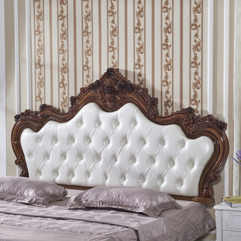 欧式床头板 软包床靠背2米法式床头烤漆公主床头1.
