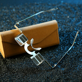 二代卧式高清懒人眼镜躺着看书看电视玩手机折射眼镜轻潮 银色(带防伪