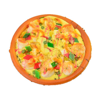 仿真披萨饼西餐食物模型橱窗家居冰箱贴摄影道具过家家玩具 直径17cm