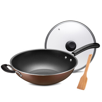 
                                        【京东自供】爱仕达ASD电磁炉通用少油烟不粘炒锅 烹饪炒菜锅具 34cm                