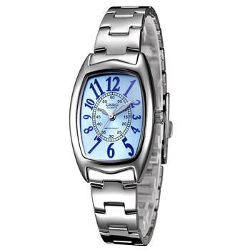 卡西欧(casio)手表指针系列商务休闲石英女表蓝盘ltp-1208d-2b