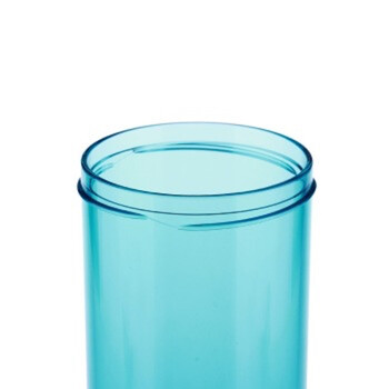 特百惠Tupperware轻盈茶韵杯 380ml随心水杯 带滤格 运动密封水壶 湖水蓝