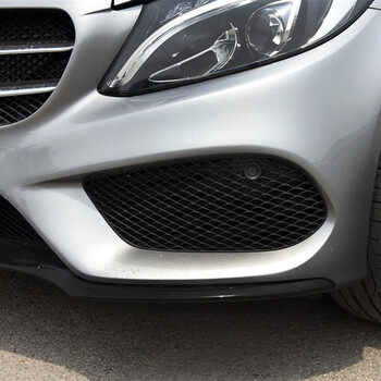 标跃新款奔驰c级保险杠亮条c180l c200l c260l c300l前杠饰条电镀装饰