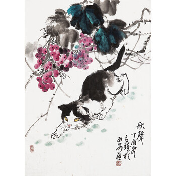 西丁《书法》06拍卖已结束实力派青年画家 宋晨《福山寿水》06