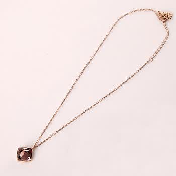 施华洛世奇swarovski 水晶女士吊坠 粉红色菱形项链 5033028