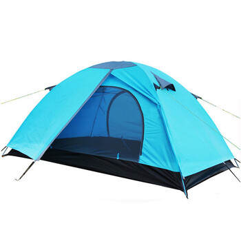 正品2014新品 野外露营帐篷 户外装备 双人 双门 登山帐篷 红色 艳阳