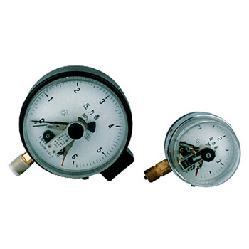 电接点压力表y-100双游丝,白金触点 磁助电接点压力表 保证质量