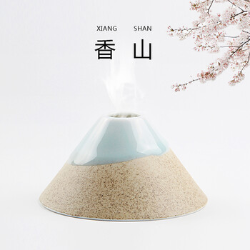 
                                        米优生活(miu-life)流釉陶瓷香炉 盘香炉 檀香 香插 商务礼品 创意礼品 香炉                