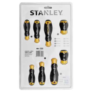 史丹利8件B系列胶柄一十字螺丝批