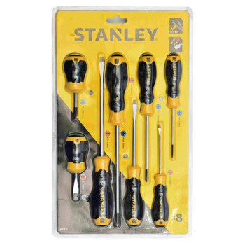 史丹利8件B系列胶柄一十字螺丝批