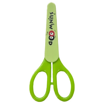三木(SUNWOOD)140mm儿童安全帽剪刀手工剪刀 绿色 91168 三木(SUNWOOD)140mm儿童安全帽剪刀手工剪刀 绿色 91168