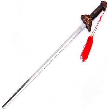 嫦娥白色古装女汉服古筝演出服侠女服 摄影写真古装演出服 佩剑 xl