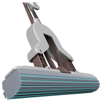 百家好世对折胶棉拖把28cm1头免手洗挤水托把家用海棉吸水 源头直发 包邮