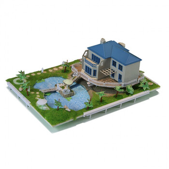 模型 绿野春天 花园别墅模型 ad00701