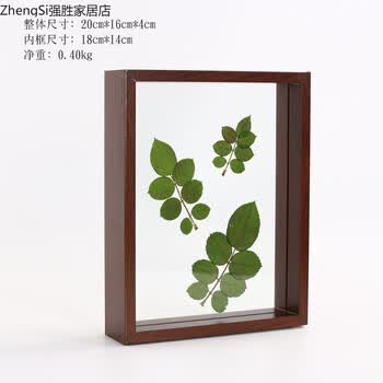 新款北欧创意双面玻璃植物标本框夹10寸相框摆台个性diy相框画框摆台挂墙像框植物标本8寸旧木相框不带植物其他尺寸 图片价格品牌报价 京东