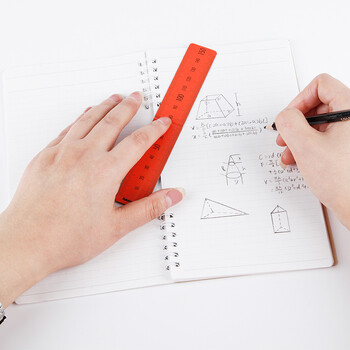 Nakabayashi仲林15cm折叠刻度直尺磁性书签学习办公通用尺子 雅黑 DBR-SD