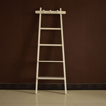 实木衣架 落地衣帽架挂衣架靠墙简约梯形北欧梯子衣架落地衣帽架日式