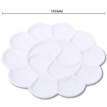 得力(deli)优质14格塑料梅花型大号水粉颜料调色盘/调色盒/调色板/调色碟女孩儿童热门商品 得力(deli)优质14格塑料梅花型大号水粉颜料调色盘/调色盒/调色板/调色碟女孩儿童热门商品