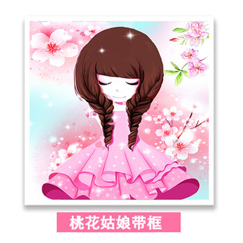 儿童卡通粘贴钻石画手工diy制作小学生女孩益智玩具宝宝贴画礼物简约