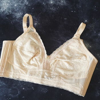 普若泰 纸片人薄款蕾丝显瘦内衣 肉色 75c