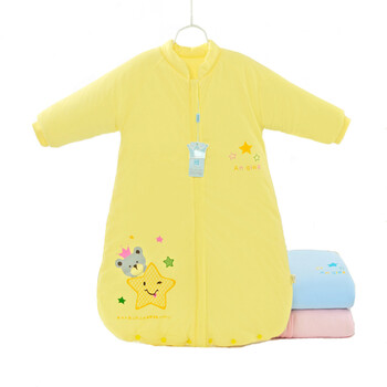 安琪娃婴儿睡袋 宝宝防踢被子秋冬款加厚纯棉婴幼儿葫芦式睡袋 ak78