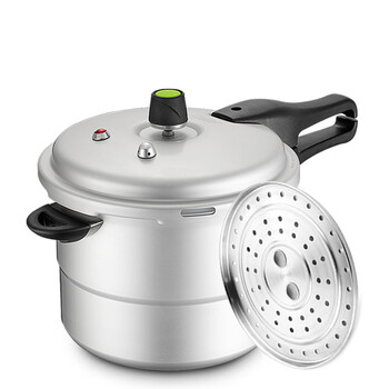 爱仕达ASD六保险T型压力锅铝高压锅送蒸格 22CM- JXT7522
