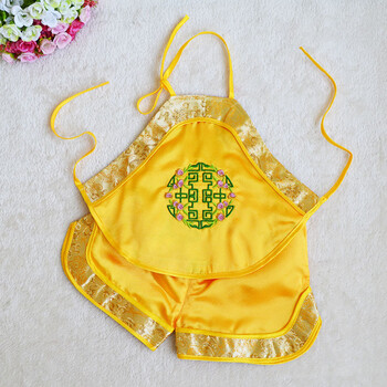 小孩子肚兜儿童肚兜 男女宝宝肚兜套装夏小孩肚兜大码薄款端午五毒1-2