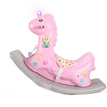 坐垫铃铛*滑绳婴儿玩具周岁宝宝生日礼物1-3岁玩 儿童游戏摇马薄荷绿