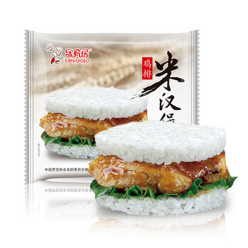 乐肴居 照烧味鸡排米汉堡 150g(1个) 方便米饭微波即食