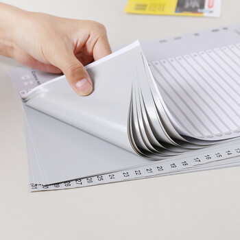 齐心(Comix) A4 11孔易分类标签 月度隔页索引纸 31页(1-31) EX8899 齐心(Comix) A4 11孔易分类标签 月度隔页索引纸 31页(1-31) EX8899