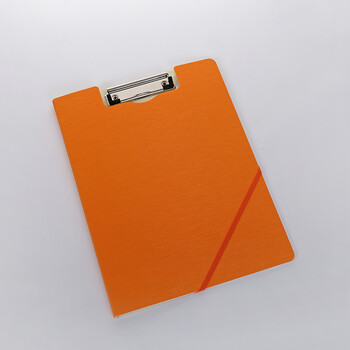 a4文件夹 试卷夹 资料板夹 票据签约夹办公 学生用简约塑料夹 橙色