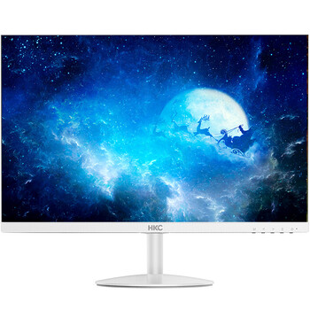 hkc h240w 23.6英寸微边框纤薄高清显示器白色 支持壁挂