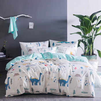 绿色仙人掌全棉四件套纯棉1.5m1.8m2.