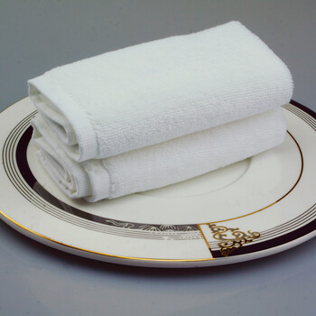 小方巾面巾 定做 50g酒店餐饮毛巾 白色 50g