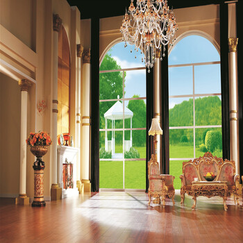 影楼全家福室内风格照相馆拍照影棚拍摄主题背景墙纸 f-5839