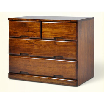 环保实木多功能斗柜储藏收纳衣柜现代简约家具柜100-5 咖啡色75*40*