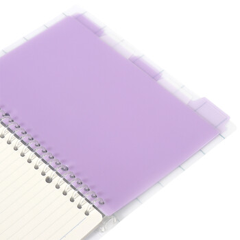 国誉(KOKUYO)格子印象B5活页本学生Campus笔记本子附5色索引分隔页 40张 灰色 WSG-RULP11MM