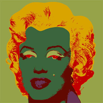 美国波普艺术经典 安迪 沃霍尔 warhol 梦露无框画前卫色彩装饰画 c10