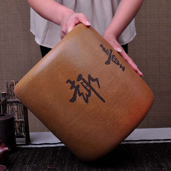 
                                                            茗露 茶叶罐 普洱9饼罐 紫砂茶叶桶 普洱茶仓 紫砂大号茶缸储茶罐 紫砂童趣9饼罐 357克饼用                