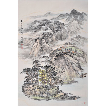 《花间游》当代著名画家06拍卖已结束李炳辉《秋吟》中国国画院研究