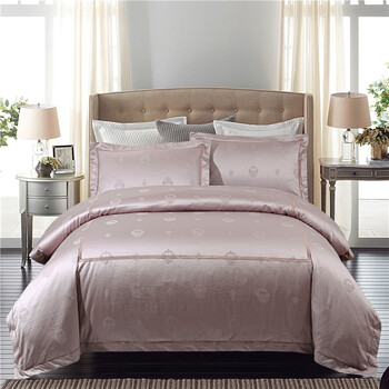 5米提花纯色床单被套1.8/2.0m床品 特鲁斯-烟灰紫 1.5m床