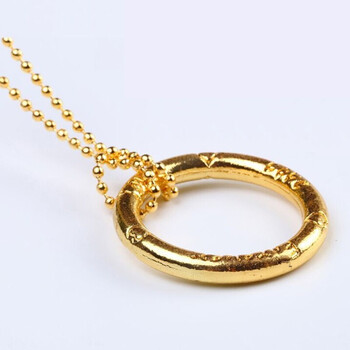 明日环 铁圈项链铁环泡妞 喜结良缘大魔结 舞台 近景魔术道具 金色