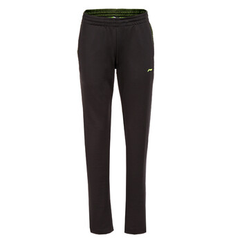 李宁lining 羽毛球服男款运动裤aklk556 黑色 m码