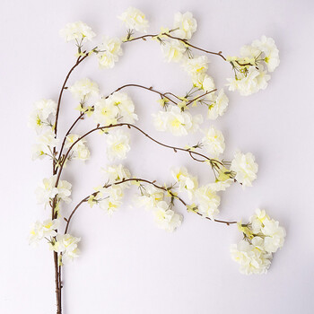 仿真樱花藤 假花婚庆藤条樱花树樱花枝假樱花装饰仿真花藤植物 白色
