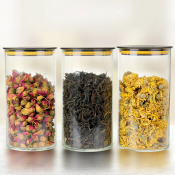 
                                        
                                                            唯成玻璃茶叶罐储物密封大号750ml便携茶叶仓存储罐家用防潮杂粮糖果奶粉花茶叶食品收纳瓶茶具配件CYG750                