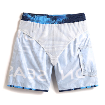 度假沙滩裤男速干大码有内衬海边平角泳裤休闲宽松短裤五分裤 nz35b h