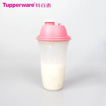 特百惠 500ml/620ml大摇摇杯 奶昔搅拌杯 密封防漏水杯子 可做面膜 500ml全粉